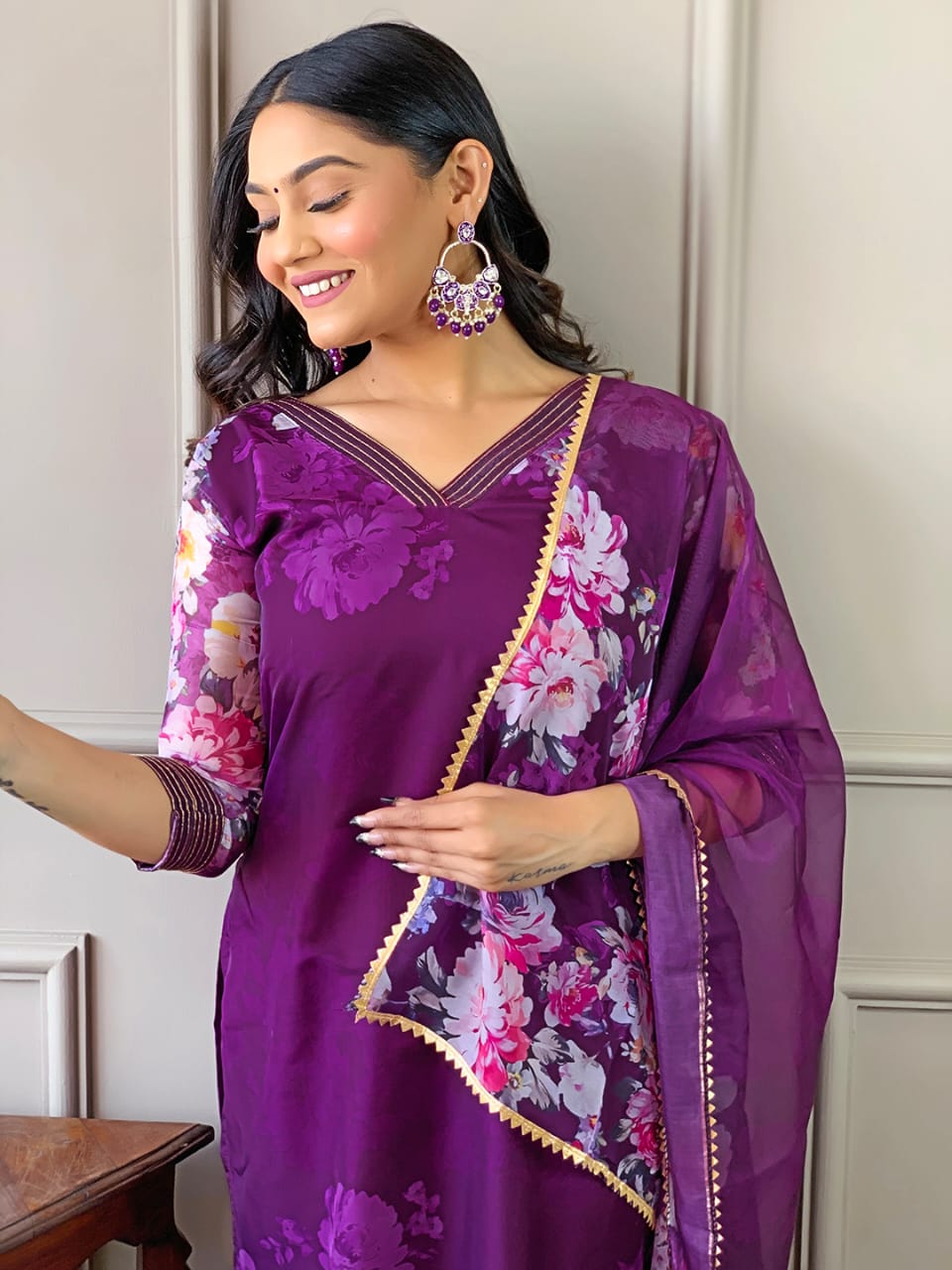 KF 221 Kalaai Printed Embroidery Kurti With Bottom Dupatta Wholesale Price In Surat